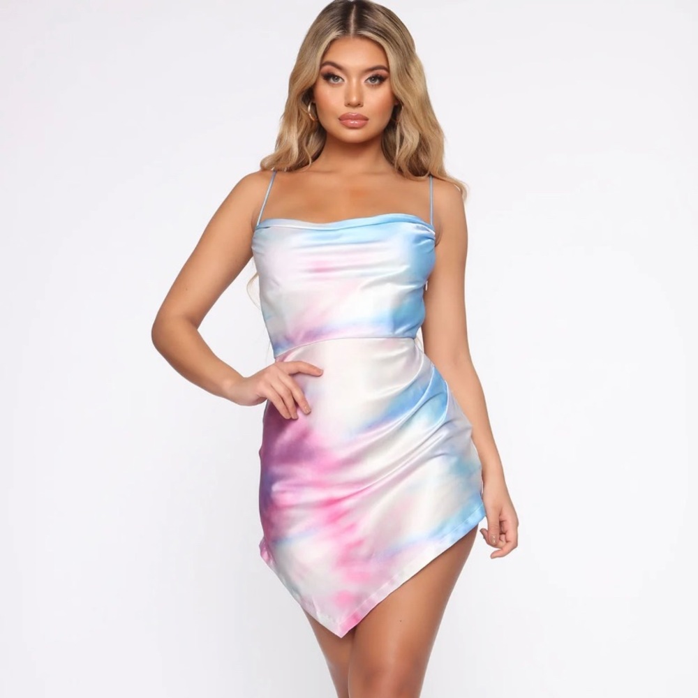 Blue fashion nova dress NWT
